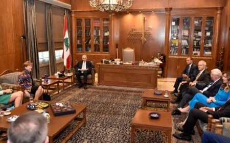 نبيه بري يناقش مع الوفد الأمريكي آخر التطورات في لبنان والمنطقة