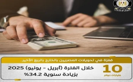 زيادة في تحويلات المصريين العاملين بالخارج بالعملات الأجنبية