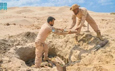 مشروع مسام لنزع الألغام يزيل 828 لغمًا من اليمن في أسبوع