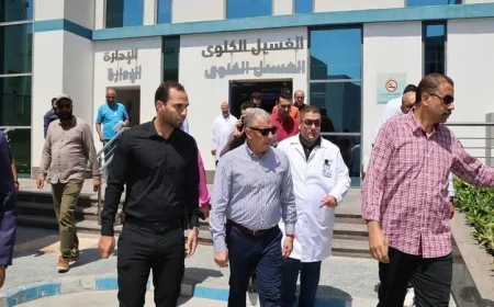 محافظ الإسماعيلية يتابع مستشفى فايد التخصصي ويطلع على مستودعات البوتاجاز