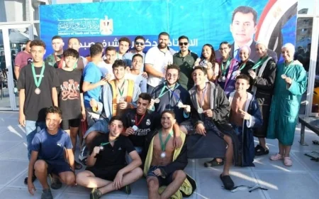 ختام بطولة السباحة لمراكز شباب القاهرة الكبرى برعاية وزارة الشباب والرياضة