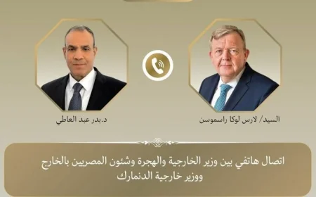 وزير الخارجية يناقش مع نظيره الدنماركي عبر الهاتف مقترحا لوقف إطلاق النار في غزة