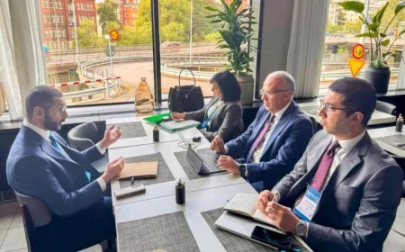 وزير الري يناقش قضايا الطاقة والاستدامة مع مساعد وزير الخارجية الإماراتي