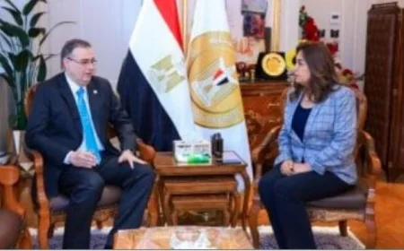 وزيرة التنمية المحلية تناقش سبل التعاون مع رئيس الجهاز المركزي للتنظيم والإدارة