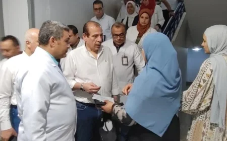 نائب وزير الصحة والسكان يزور منشآت طبية جديدة في القليوبية لتفقد الخدمات الصحية