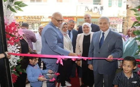 افتتاح مكتبة مصر العامة بشبين القناطر بحضور عطية والطايفي