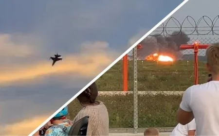 مقتل طيار في حادث تحطم مقاتلة إف-16 خلال تدريبات عرض جوي في بولندا