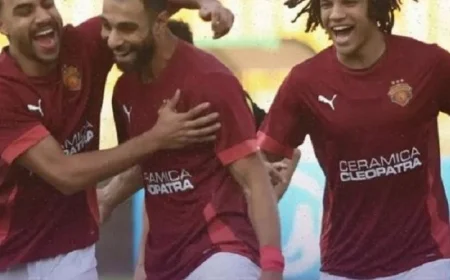 سيراميكا كليوباترا يفاجئ المقاولون العرب بفوز ثمين 1-0 بعد طرد لاعب