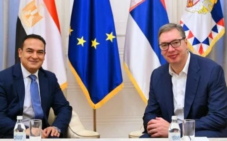 رئيس صربيا يشدد على تعزيز العلاقات الثنائية وتطوير التعاون مع مصر