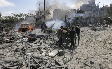 عشرة شهداء فلسطينيين في قصف جوي للاحتلال على غزة