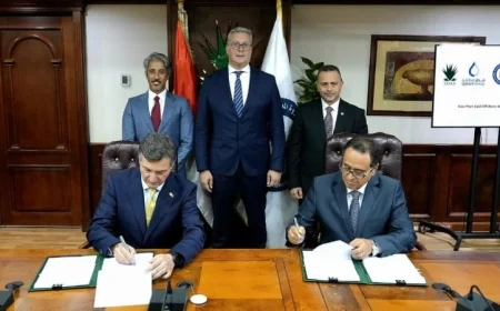 القابضة للغازات الطبيعية توقع 4 اتفاقيات هامة مع شركات عالمية لزيادة الاستثمارات