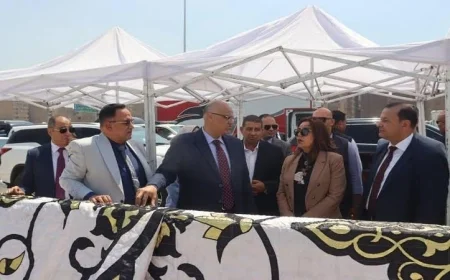 وزيرة التنمية المحلية ومحافظ القليوبية يتفقدان تطوير محور الفريق العصار لتحقيق التنمية المستدامة