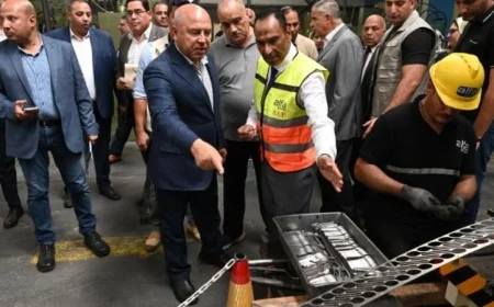 الوزير يزور مصنع الأدوات المائدة الاستانلس المبتكرة