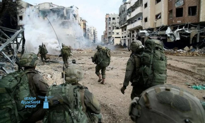 استشهاد ثلاثة فلسطينيين إثر قصف إسرائيلي يستهدف خيام النازحين في غرب غزة