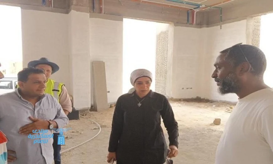 رئيسة جامعة الأقصر تتابع تقدم مشروعات الحرم الجامعي في مدينة طيبة