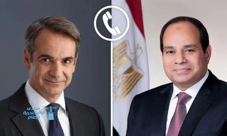 الرئيس السيسي يناقش تعزيز العلاقات الثنائية مع رئيس وزراء اليونان