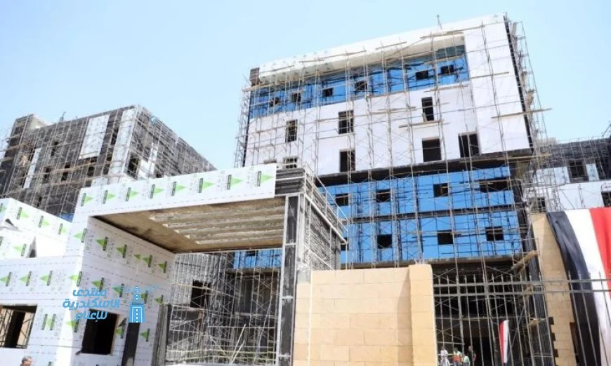 وزير الصحة يعاين تقدم مشروع مستشفى التأمين الصحي بالعاصمة الإدارية الجديدة، الثانية