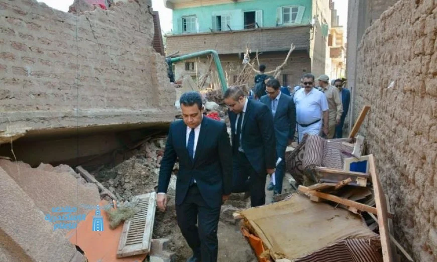 تفاصيل فحص النيابة المنزل المنهار في الشيخ مسعود بسوهاج