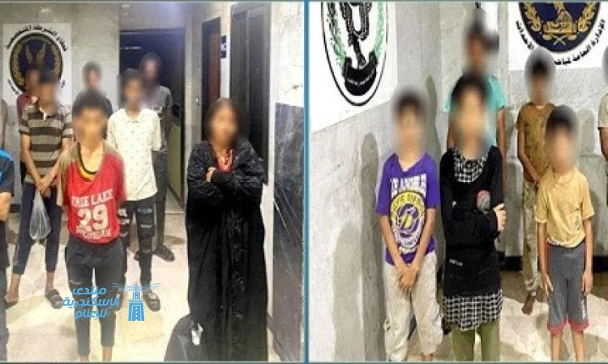 القبض على 14 شخصًا وسيدة لاتهامهم باستغلال الأطفال الأحداث ومعهم سوابق جنائية