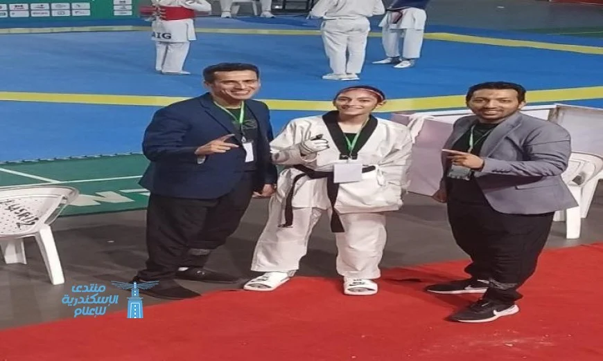 حنين ربيع تحقق الفوز الكبير وتفوز بذهبية أفريقيا في التايكوندو