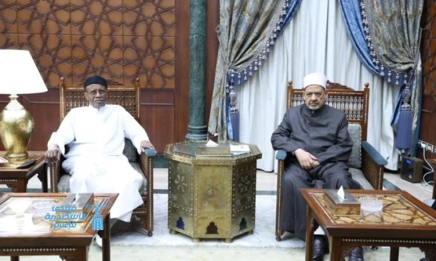 الطيب يناقش مع رئيس جامعة الملك فيصل بتشاد تعزيز دعم الأزهر للشعب التشادي