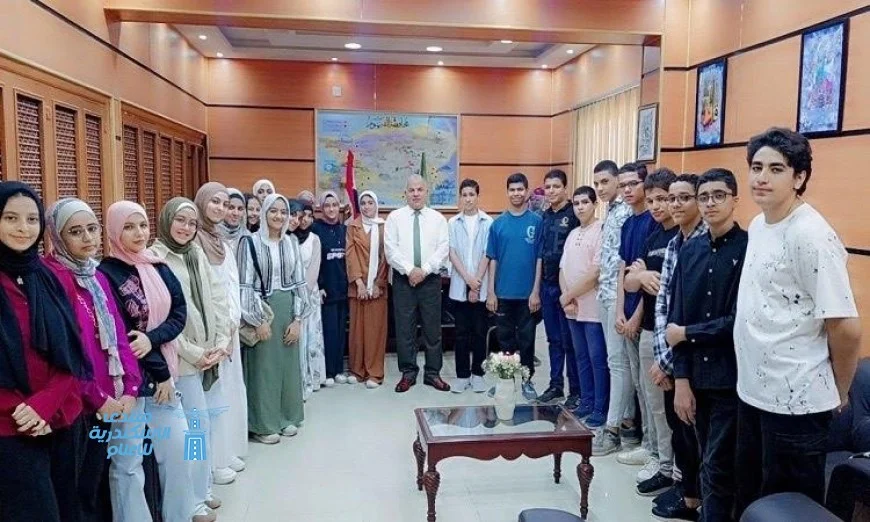 وكيل تعليم الفيوم يلتقي الطلاب المتفوقين لشرح نظام البكالوريا المصرية الجديد