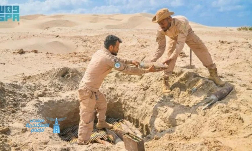 مشروع مسام لنزع الألغام يزيل 828 لغمًا من اليمن في أسبوع