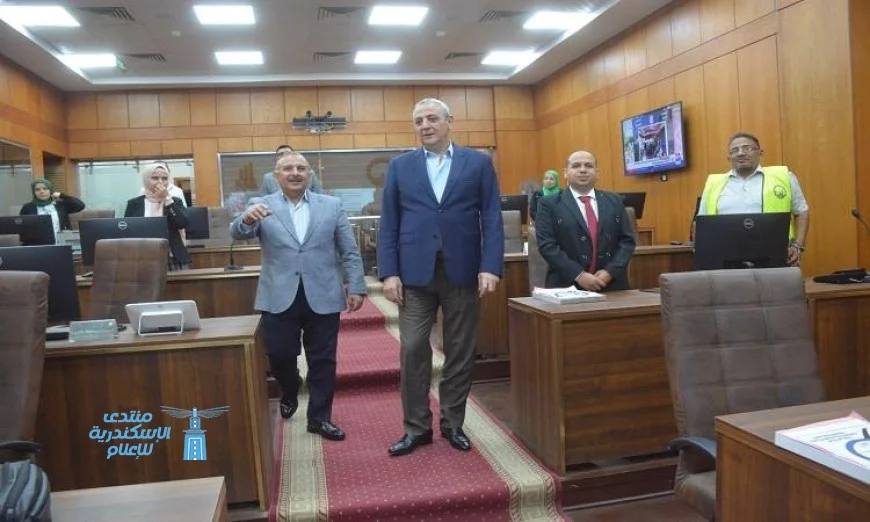 محافظ الغربية يشرف على انتخابات الشيوخ من مركز سيطرة الشبكة الوطنية للطوارئ