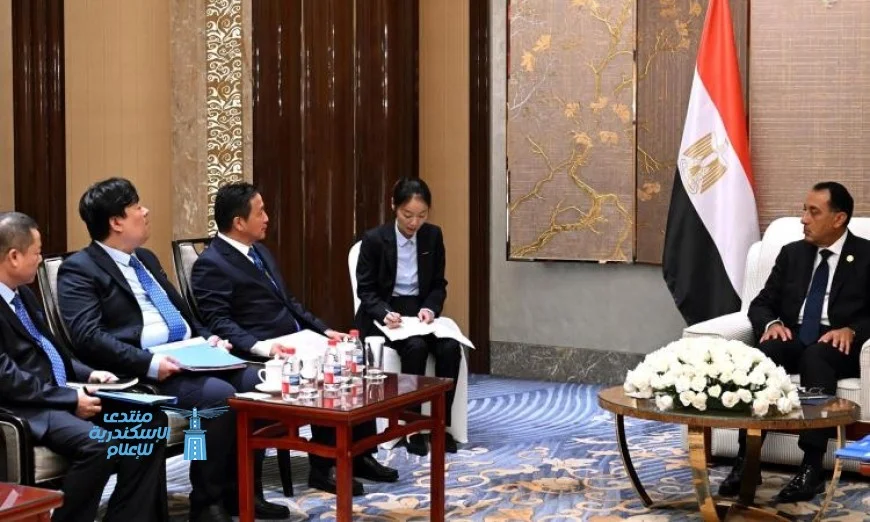 مدبولي يجتمع مع رئيس شركة TBEA الصينية الرائدة في هندسة الطاقة