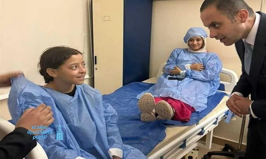 نائب وزير الصحة يطمئن على صحة المصابين في حادث قطار مطروح