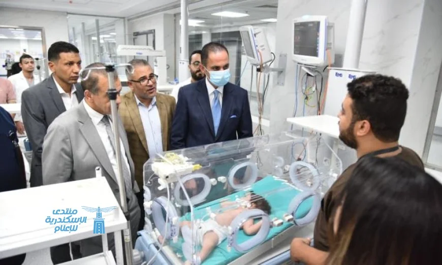 نائب وزير الصحة يقوم بزيارة تفقدية لمستشفى أطفال مصر لمتابعة التطويرات المستمرة
