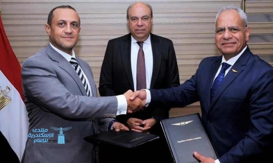الحفني يوقع بروتوكول تعاون مميز بين القابضة للمطارات وأكاديمية العلوم