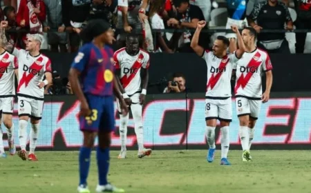 برشلونة يتعثر أمام رايو فايكانو وأزمة الفار تثير الجدل الكبير