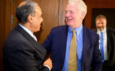 عبد العاطي يلتقي أعضاء مجلس الشيوخ الأمريكي لتعزيز التعاون المشترك