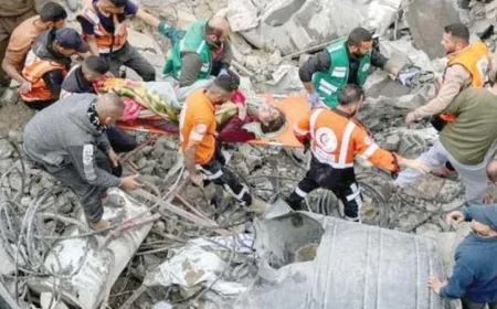 مقتل 12 فلسطينيا وإصابة العشرات في هجوم اسرائيلي على غزة