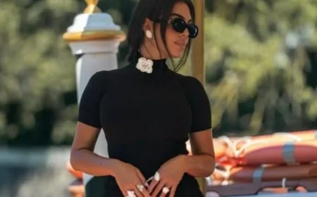 جورجينا رودريجيز تجذب الأنظار بخاتم الخطوبة الباهر في مهرجان البندقية