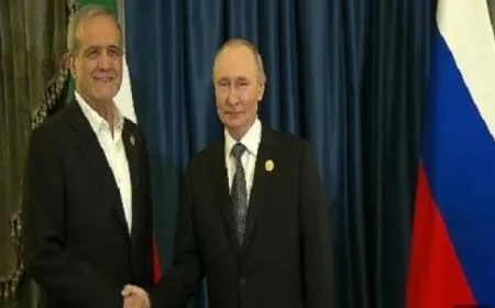 بوتين يلتقي الرئيس الإيراني بزشكيان خلال زيارته إلى الصين