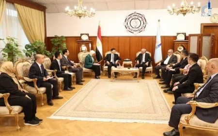 صور حصرية التعاون البحثي يتصدر جدول أعمال القومي للبحوث ووفد الصين