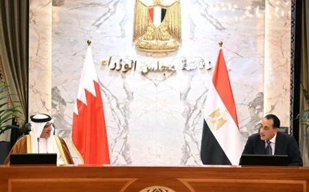 مدبولي وولي عهد البحرين يتصدران جلسة مباحثات لاستكشاف فرص تعزيز التعاون