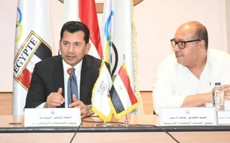 اجتماع حاسم بين وزير الرياضة ورئيس اللجنة الأولمبية مع رؤساء الاتحادات الرياضية