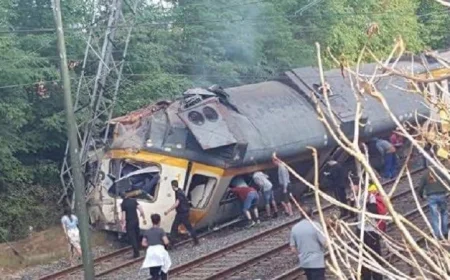 ارتفاع حصيلة ضحايا انحراف قطار لشبونة إلى 17 قتيلاً و22 مصاباً