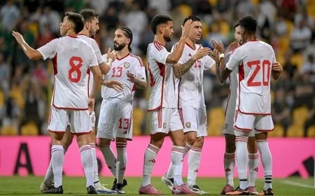 الإمارات تتألق بالفوز على سوريا بثلاثة أهداف مقابل واحد في مباراة ودية