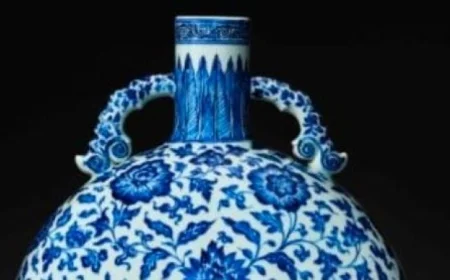 قارورة خزف صينى من القرن الـ15 للبيع في مزاد بسعر مذهل 800 ألف دولار