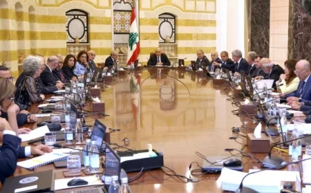 انعقاد جلسة وزارية في لبنان لبحث استراتيجية نزع سلاح حزب الله