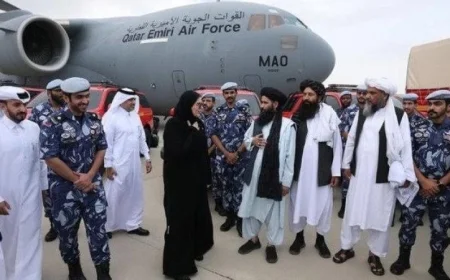 قطر تدعم كابول بإرسال خمس طائرات إغاثية محملة بالمساعدات الإنسانية