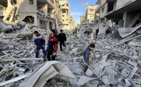 استشهاد 9 أشخاص في استمرار قصف الاحتلال على غزة وخان يونس