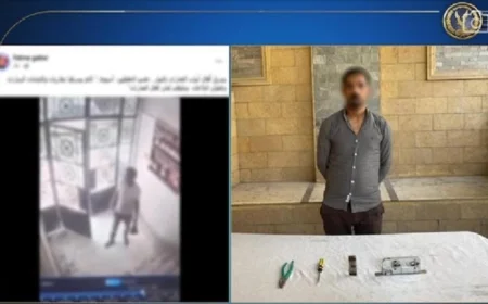 القبض على عاطل متهم بسرقة قفل عقار