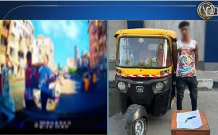 القبض على سائق توك توك يعتدي على قائد سيارة ملاكي بالإسكندرية