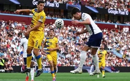 منتخب إنجلترا يحقق انتصاراً مهماً على أندورا 2-0 في تصفيات كأس العالم 2026