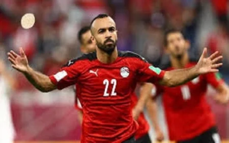 هدف أفشة الصاروخي يبدأ حقبة جديدة لمنتخب مصر الثاني مع حلمي طولان